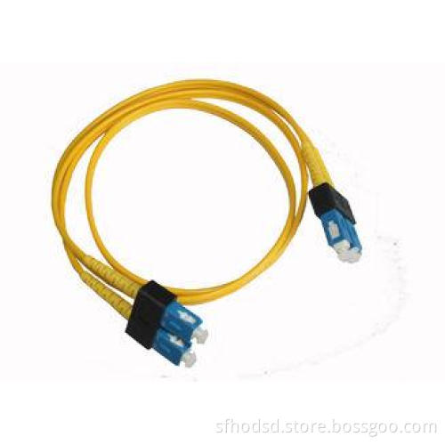 SM DX 9 / 125 Optical Fiber Patch Cable , SC to SC Fiber Co